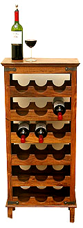 2 Door Capsule Jali Wine Rack